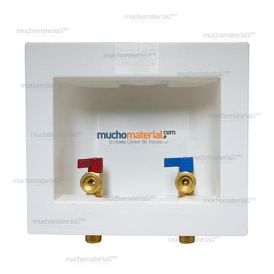 CAJA PVC CON LLAVES PARA LAVADORA