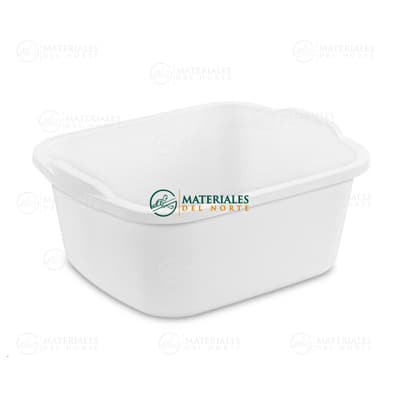 PALANGANA RECTANGULAR BLANCA 17.07 L 0648