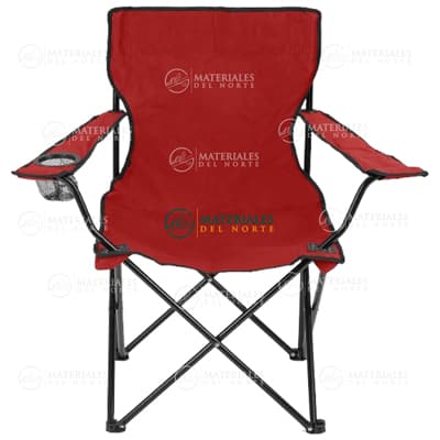 SILLA PLEGABLE DE ACAMPAR ROJA 730