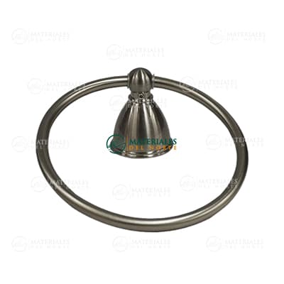 TOALLERO ARGOLLA NÍQUEL CEPILLADO 16255