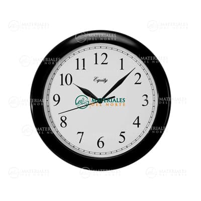 RELOJ DE PARED ANALOGICO NEGRO