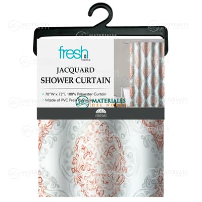 CORTINA DE BAÑO JACQUARD ELEGANTE