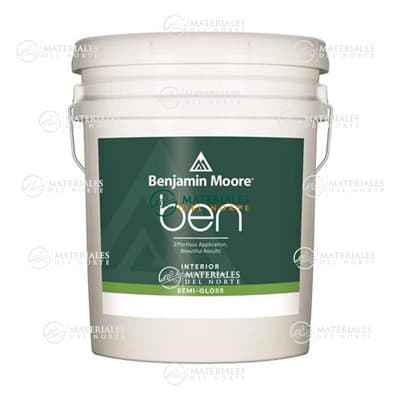 BENJAMIN MOORE CUBETA PINTURA VINILICA INTERIOR SEMI BRILLANTE BASE 1X