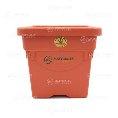 MACETA AIMME CUADRADA BARRO