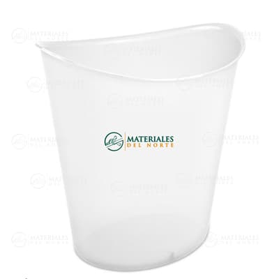 CESTO PAPELERO OVAL TRANSPARENTE 11.4 L