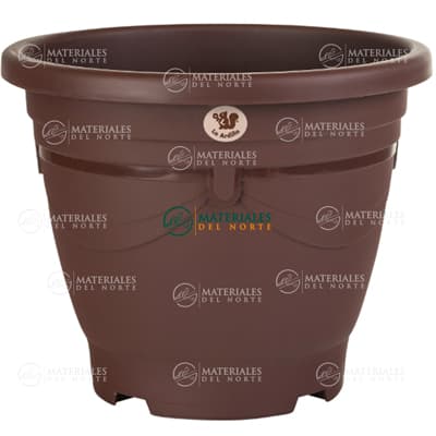 MACETA AIMME REDONDA 14 CHOCOLATE