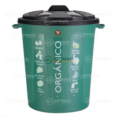CONTENEDOR PARA BASURA PRACTIBOTE DE 80 LITROS ORGÁNICO