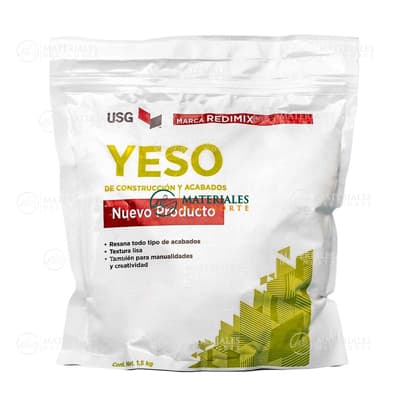 YESO DE CONSTRUCCIÓN USG DE 1.5 KG.