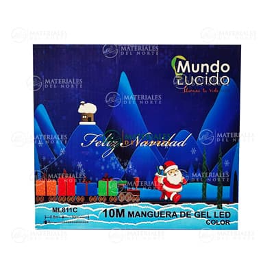 LUCES NAVIDEÑAS MANGUERA LED 10 M LUZ MULTICOLOR