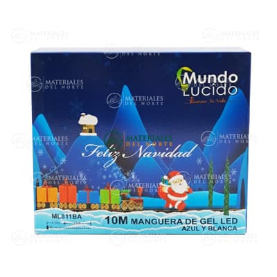LUCES NAVIDEÑAS MANGUERA LED 10 M LUZ AZUL Y BLANCO