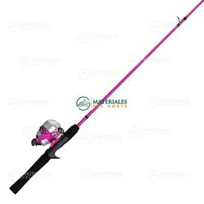 CAÑA DE PESCA CON CARRETE ROSA ZS5263