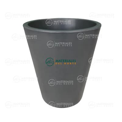 MACETA GERBERA 33 GRIS