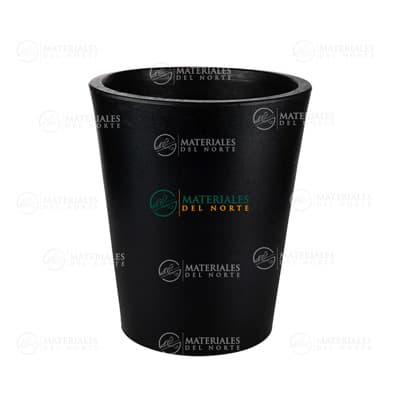 MACETA GERBERA 33 NEGRO