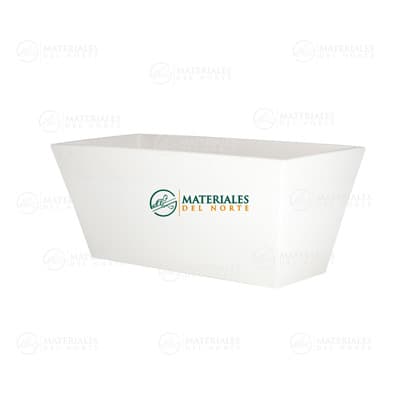 MACETA RECTANGULAR JAZMÍN BLANCO