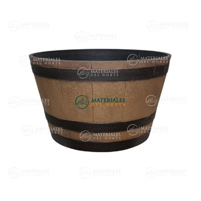 MACETA WHISKEY BARREL 39 CM. NATURAL OAK