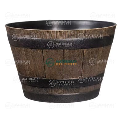 MACETA WINE BARREL 20.5" KENTUCKY WALNUT