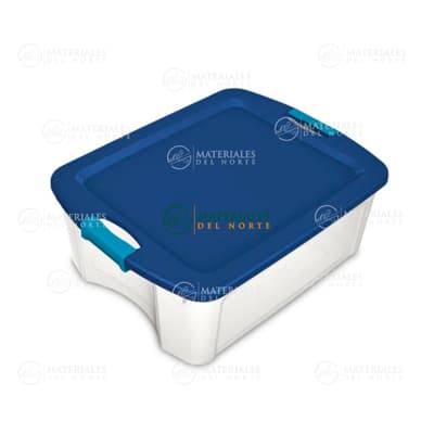 CAJA DE ALMACENAMIENTO TOTE TRANSPARENTE 45 L (12 GAL)
