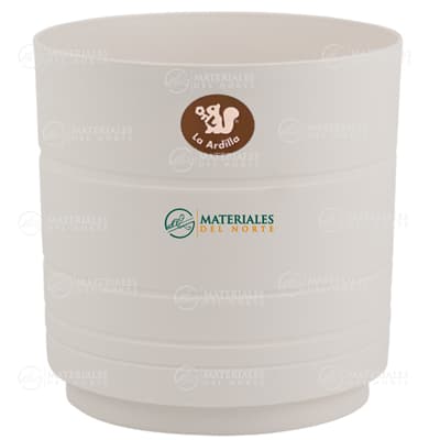 MACETA AMALFI BLANCO NIEBLA 28 CM