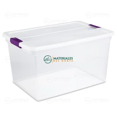 CAJA ALMACÉN CLEARVIEW CON CIERRE 62.43 L